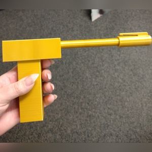 007 3D gold gun with silencer party prop (James Bond)